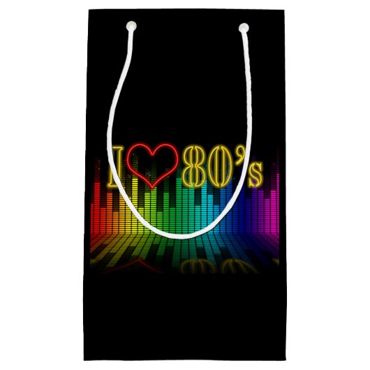 Retro 80's Equalizer Party Klein Cadeauzakje (Voorkant)