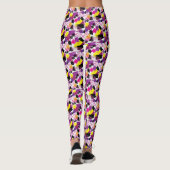 Retro 80's esthetiek leggings (Achterkant)
