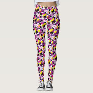 Retro 80's esthetiek leggings