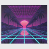 Retro 80s esthetisch inpakpapier (Vlak)