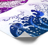 Retro 80s fantastische golflengte met dampgolf poster (Hoek)