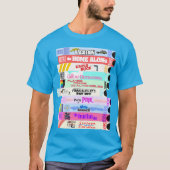 Retro 80s Films VHS Stack T-shirt (Voorkant)