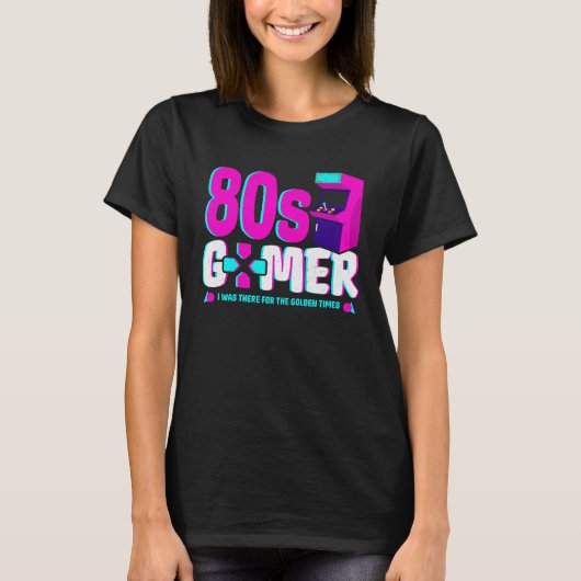Retro 80s Gamer Arcade OG Gamer Nostalgie Oude Ga T-shirt (Voorkant)