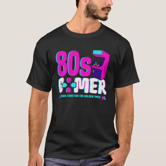Retro 80s Gamer Arcade OG Gamer Nostalgie Oude Ga T-shirt (Voorkant)