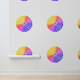 Retro 80's Gepixeliseerde Glazen Piramide Schaakbo Behang