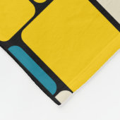 Retro 80s gewaagde geometrische moderne helder fleece deken (Hoek)