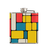 Retro 80s gewaagde geometrische moderne helder heupfles (Achterkant)