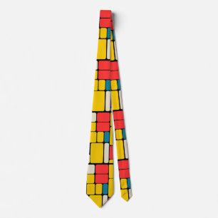 Retro 80s gewaagde geometrische moderne helder stropdas