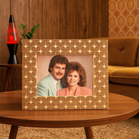 Retro 80's Hart Valentijnsdag Huwelijksjubileum Gegraveerde Lijstjes