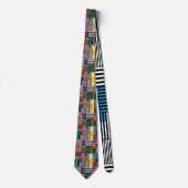 Retro 80s Herenstrik – Elegante Mode Stropdas (Voorkant)