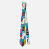 Retro 80s Herenstrik – Elegante Mode Stropdas (Voorkant)