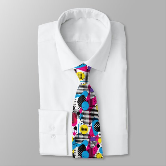 Retro 80s Herenstrik – Elegante Mode Stropdas (Gebonden)