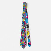 Retro 80s Herenstrik – Elegante Mode Stropdas (Voorkant)