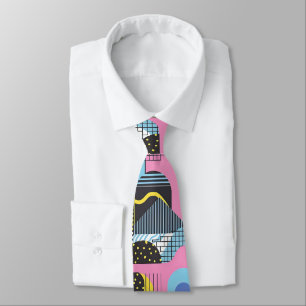 Retro 80s Herenstrik – Elegante Mode Stropdas