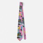 Retro 80s Herenstrik – Elegante Mode Stropdas (Voorkant)