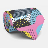 Retro 80s Herenstrik – Elegante Mode Stropdas (Opgerold)
