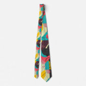 Retro 80s Herenstrik – Elegante Mode Stropdas (Achterkant)
