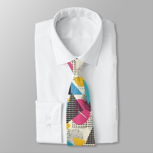 Retro 80s Herenstrik – Elegante Mode Stropdas (Gebonden)