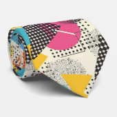 Retro 80s Herenstrik – Elegante Mode Stropdas (Opgerold)
