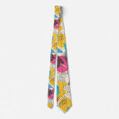 Retro 80s Herenstrik – Elegante Mode Stropdas (Achterkant)