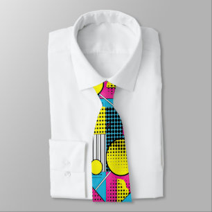 Retro 80s Herenstrik – Elegante Mode Stropdas