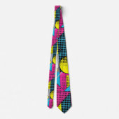 Retro 80s Herenstrik – Elegante Mode Stropdas (Achterkant)