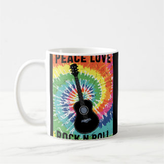 Retro 80s Hippie Peace Love Rock N Roll Koffiemok