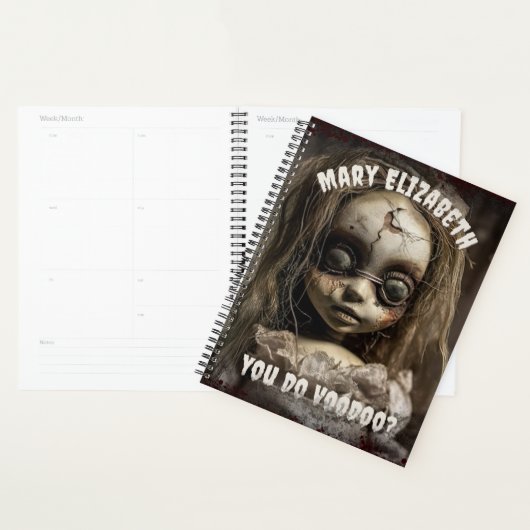 Retro 80s Horror Haunted Voodoo Doll Planner (Display)
