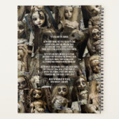 Retro 80s Horror Haunted Voodoo Doll Planner (Achterkant)