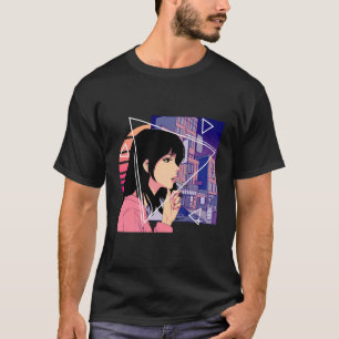 Retro 80'S Japanese Lofi Vaporwave Aesthetic Sad A T-shirt