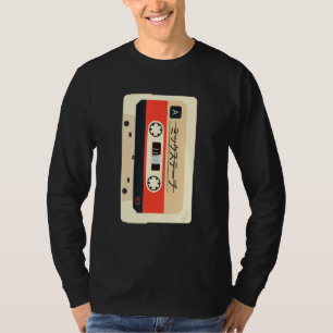 Retro 80s Japans muziekCassettebandje T-shirt