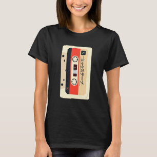 Retro 80s Japans muziekCassettebandje T-shirt