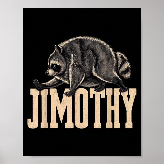 Retro 80s Jimothy Wasbeer Creatief Poster (Voorkant)
