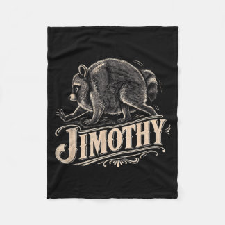 Retro 80s Jimothy Wasbeer Kunst Fleece Deken