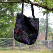 Retro 80s Katten Tote Bag