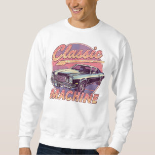 Retro 80s "Klassieke Machine" Oldtimer Trui