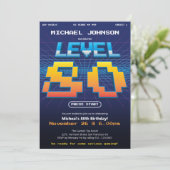 Retro 80s Leuk 80ste verjaardagsfeestje Kaart (Staand voorkant)