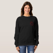 Retro 80s Lightning Bolt Eyes Happy Smiling Smile Trui (Voorkant volledig)