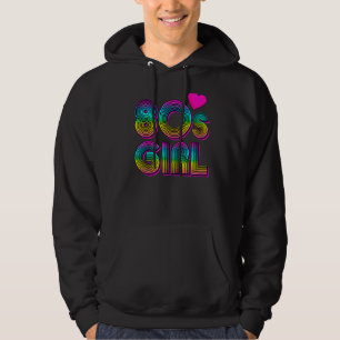 Retro 80's Meisje 1980s Negentien Tachtiger Vrouwe Hoodie