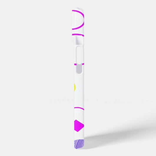 Retro 80s Memphis Geometric Pattern Case-Mate iPhone Case (Achterkant / Links)