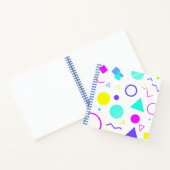 Retro 80s Memphis Geometric Pattern Notitieboek (Binnen)