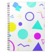 Retro 80s Memphis Geometric Pattern Notitieboek (Voorkant)