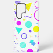 Retro 80s Memphis Geometric Pattern Samsung Galaxy Hoesje (Achterkant)