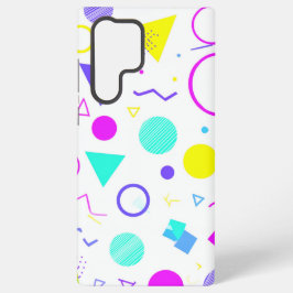Retro 80s Memphis Geometric Pattern Samsung Galaxy Hoesje
