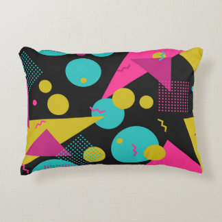 Retro 80s Memphis geometrisch ontwerp Accent Kussen
