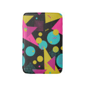 Retro 80s Memphis geometrisch ontwerp Badmat (Voorkant Verticaal)