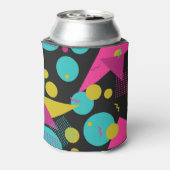 Retro 80s Memphis geometrisch ontwerp Blikjeskoeler (Blikje Achterkant)