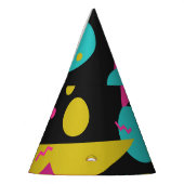 Retro 80s Memphis geometrisch ontwerp Feesthoedjes (Links)