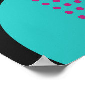 Retro 80s Memphis geometrisch ontwerp Poster (Hoek)