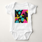 Retro 80s Memphis geometrisch ontwerp Romper (Voorkant)